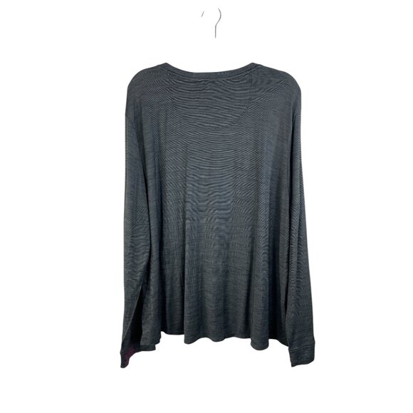 Bombas Womens Long Sleeve Top 2X Gray Merino Wool & Tencel Blend Soft Lightweigh - Picture 4 of 6